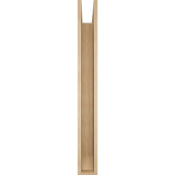 Ekena Millwork - BKTUR0554X48X48THR06RCPR - Timberthane Faux Wood Thorton Style Bracket w/ Offset Brace, Slat Ends, 5 1/2"W x 48"D x 48"H, Primed Tan