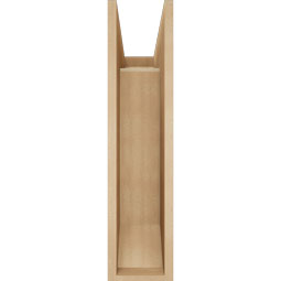 Ekena Millwork - BKTUR0756X20X32THR06RCPR - Timberthane Faux Wood Thorton Style Bracket w/ Offset Brace, Slat Ends, 7 1/2"W x 20"D x 32"H, Primed Tan