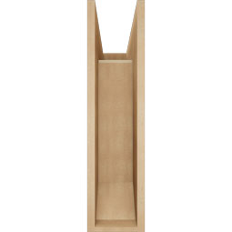 Ekena Millwork - BKTUR0756X22X30THR06RCPR - Timberthane Faux Wood Thorton Style Bracket w/ Offset Brace, Slat Ends, 7 1/2"W x 22"D x 30"H, Primed Tan