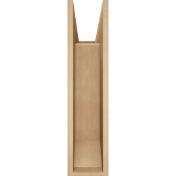 Ekena Millwork - BKTUR0756X24X32THR06RCPR - Timberthane Faux Wood Thorton Style Bracket w/ Offset Brace, Slat Ends, 7 1/2"W x 24"D x 32"H, Primed Tan