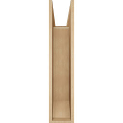 Ekena Millwork - BKTUR0756X24X36THR06RCPR - Timberthane Faux Wood Thorton Style Bracket w/ Offset Brace, Slat Ends, 7 1/2"W x 24"D x 36"H, Primed Tan