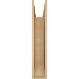 Ekena Millwork - BKTUR0756X26X38THR06RCPR - Timberthane Faux Wood Thorton Style Bracket w/ Offset Brace, Slat Ends, 7 1/2"W x 26"D x 38"H, Primed Tan
