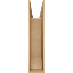 Ekena Millwork - BKTUR0756X28X32THR06RCPR - Timberthane Faux Wood Thorton Style Bracket w/ Offset Brace, Slat Ends, 7 1/2"W x 28"D x 32"H, Primed Tan