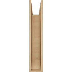 Ekena Millwork - BKTUR0756X28X40THR06RCPR - Timberthane Faux Wood Thorton Style Bracket w/ Offset Brace, Slat Ends, 7 1/2"W x 28"D x 40"H, Primed Tan
