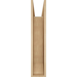 Ekena Millwork - BKTUR0756X30X38THR06RCPR - Timberthane Faux Wood Thorton Style Bracket w/ Offset Brace, Slat Ends, 7 1/2"W x 30"D x 38"H, Primed Tan