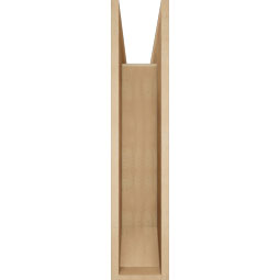 Ekena Millwork - BKTUR0756X32X36THR06RCPR - Timberthane Faux Wood Thorton Style Bracket w/ Offset Brace, Slat Ends, 7 1/2"W x 32"D x 36"H, Primed Tan