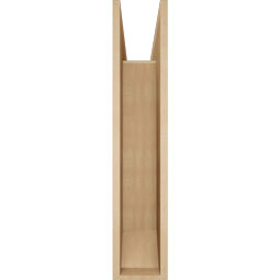 Ekena Millwork - BKTUR0756X32X38THR06RCPR - Timberthane Faux Wood Thorton Style Bracket w/ Offset Brace, Slat Ends, 7 1/2"W x 32"D x 38"H, Primed Tan