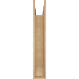 Ekena Millwork - BKTUR0756X32X44THR06RCPR - Timberthane Faux Wood Thorton Style Bracket w/ Offset Brace, Slat Ends, 7 1/2"W x 32"D x 44"H, Primed Tan