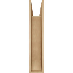 Ekena Millwork - BKTUR0756X34X38THR06RCPR - Timberthane Faux Wood Thorton Style Bracket w/ Offset Brace, Slat Ends, 7 1/2"W x 34"D x 38"H, Primed Tan