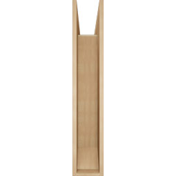 Ekena Millwork - BKTUR0756X34X42THR06RCPR - Timberthane Faux Wood Thorton Style Bracket w/ Offset Brace, Slat Ends, 7 1/2"W x 34"D x 42"H, Primed Tan