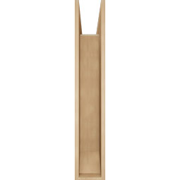 Ekena Millwork - BKTUR0756X36X44THR06RCPR - Timberthane Faux Wood Thorton Style Bracket w/ Offset Brace, Slat Ends, 7 1/2"W x 36"D x 44"H, Primed Tan