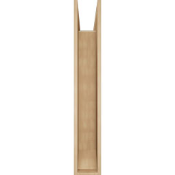 Ekena Millwork - BKTUR0756X36X48THR06RCPR - Timberthane Faux Wood Thorton Style Bracket w/ Offset Brace, Slat Ends, 7 1/2"W x 36"D x 48"H, Primed Tan