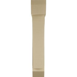 Ekena Millwork - BKTUR0756X38X44THR06RCPR - Timberthane Faux Wood Thorton Style Bracket w/ Offset Brace, Slat Ends, 7 1/2"W x 38"D x 44"H, Primed Tan