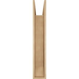 Ekena Millwork - BKTUR0756X38X44THR06RCPR - Timberthane Faux Wood Thorton Style Bracket w/ Offset Brace, Slat Ends, 7 1/2"W x 38"D x 44"H, Primed Tan