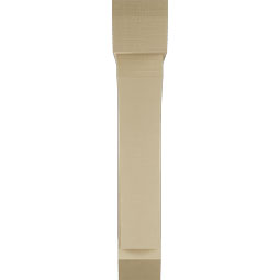 Ekena Millwork - BKTUR0756X40X44THR06RCPR - Timberthane Faux Wood Thorton Style Bracket w/ Offset Brace, Slat Ends, 7 1/2"W x 40"D x 44"H, Primed Tan