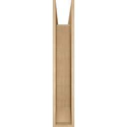 Ekena Millwork - BKTUR0756X40X44THR06RCPR - Timberthane Faux Wood Thorton Style Bracket w/ Offset Brace, Slat Ends, 7 1/2"W x 40"D x 44"H, Primed Tan