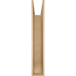 Ekena Millwork - BKTUR0756X44X44THR06RCPR - Timberthane Faux Wood Thorton Style Bracket w/ Offset Brace, Slat Ends, 7 1/2"W x 44"D x 44"H, Primed Tan