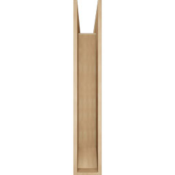Ekena Millwork - BKTUR0756X46X46THR06RCPR - Timberthane Faux Wood Thorton Style Bracket w/ Offset Brace, Slat Ends, 7 1/2"W x 46"D x 46"H, Primed Tan