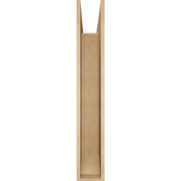 Ekena Millwork - BKTUR0756X48X48THR06RCPR - Timberthane Faux Wood Thorton Style Bracket w/ Offset Brace, Slat Ends, 7 1/2"W x 48"D x 48"H, Primed Tan
