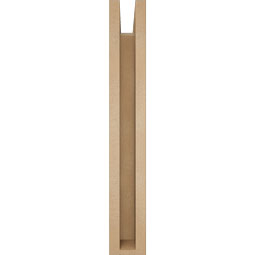 Ekena Millwork - BKTUR0352X16X24THR05RCPR - Timberthane Faux Wood Thorton Style Bracket w/ Offset Brace, Block Ends, 3 1/2"W x 16"D x 24"H, Primed Tan