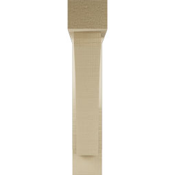 Ekena Millwork - BKTUR0352X18X18THR05RCPR - Timberthane Faux Wood Thorton Style Bracket w/ Offset Brace, Block Ends, 3 1/2"W x 18"D x 18"H, Primed Tan