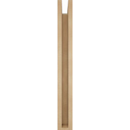 Ekena Millwork - BKTUR0352X18X30THR05RCPR - Timberthane Faux Wood Thorton Style Bracket w/ Offset Brace, Block Ends, 3 1/2"W x 18"D x 30"H, Primed Tan