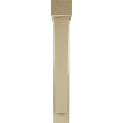 Ekena Millwork - BKTUR0352X20X24THR05RCPR - Timberthane Faux Wood Thorton Style Bracket w/ Offset Brace, Block Ends, 3 1/2"W x 20"D x 24"H, Primed Tan