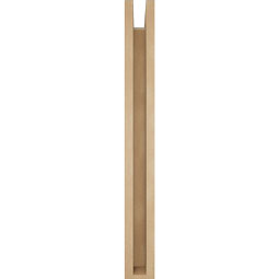 Ekena Millwork - BKTUR0352X20X32THR05RCPR - Timberthane Faux Wood Thorton Style Bracket w/ Offset Brace, Block Ends, 3 1/2"W x 20"D x 32"H, Primed Tan