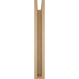 Ekena Millwork - BKTUR0352X22X26THR05RCPR - Timberthane Faux Wood Thorton Style Bracket w/ Offset Brace, Block Ends, 3 1/2"W x 22"D x 26"H, Primed Tan