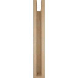 Ekena Millwork - BKTUR0352X24X24THR05RCPR - Timberthane Faux Wood Thorton Style Bracket w/ Offset Brace, Block Ends, 3 1/2"W x 24"D x 24"H, Primed Tan