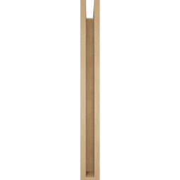 Ekena Millwork - BKTUR0352X24X32THR05RCPR - Timberthane Faux Wood Thorton Style Bracket w/ Offset Brace, Block Ends, 3 1/2"W x 24"D x 32"H, Primed Tan