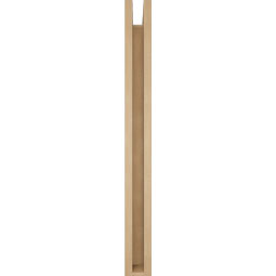 Ekena Millwork - BKTUR0352X24X36THR05RCPR - Timberthane Faux Wood Thorton Style Bracket w/ Offset Brace, Block Ends, 3 1/2"W x 24"D x 36"H, Primed Tan