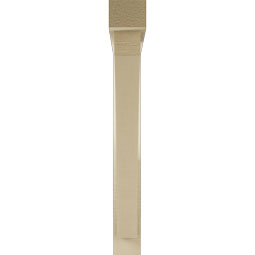 Ekena Millwork - BKTUR0352X28X28THR05RCPR - Timberthane Faux Wood Thorton Style Bracket w/ Offset Brace, Block Ends, 3 1/2"W x 28"D x 28"H, Primed Tan