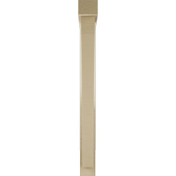 Ekena Millwork - BKTUR0352X28X36THR05RCPR - Timberthane Faux Wood Thorton Style Bracket w/ Offset Brace, Block Ends, 3 1/2"W x 28"D x 36"H, Primed Tan