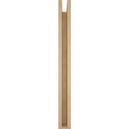 Ekena Millwork - BKTUR0352X28X36THR05RCPR - Timberthane Faux Wood Thorton Style Bracket w/ Offset Brace, Block Ends, 3 1/2"W x 28"D x 36"H, Primed Tan