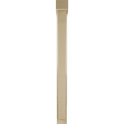 Ekena Millwork - BKTUR0352X28X40THR05RCPR - Timberthane Faux Wood Thorton Style Bracket w/ Offset Brace, Block Ends, 3 1/2"W x 28"D x 40"H, Primed Tan
