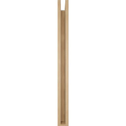 Ekena Millwork - BKTUR0352X28X40THR05RCPR - Timberthane Faux Wood Thorton Style Bracket w/ Offset Brace, Block Ends, 3 1/2"W x 28"D x 40"H, Primed Tan