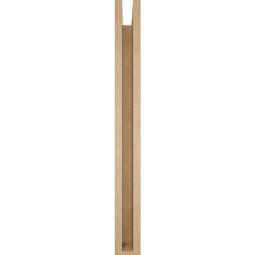 Ekena Millwork - BKTUR0352X30X34THR05RCPR - Timberthane Faux Wood Thorton Style Bracket w/ Offset Brace, Block Ends, 3 1/2"W x 30"D x 34"H, Primed Tan