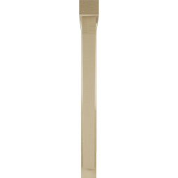 Ekena Millwork - BKTUR0352X30X36THR05RCPR - Timberthane Faux Wood Thorton Style Bracket w/ Offset Brace, Block Ends, 3 1/2"W x 30"D x 36"H, Primed Tan