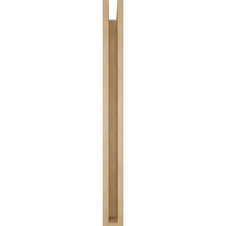Ekena Millwork - BKTUR0352X30X38THR05RCPR - Timberthane Faux Wood Thorton Style Bracket w/ Offset Brace, Block Ends, 3 1/2"W x 30"D x 38"H, Primed Tan