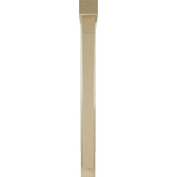 Ekena Millwork - BKTUR0352X32X38THR05RCPR - Timberthane Faux Wood Thorton Style Bracket w/ Offset Brace, Block Ends, 3 1/2"W x 32"D x 38"H, Primed Tan