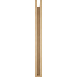 Ekena Millwork - BKTUR0352X32X38THR05RCPR - Timberthane Faux Wood Thorton Style Bracket w/ Offset Brace, Block Ends, 3 1/2"W x 32"D x 38"H, Primed Tan