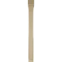 Ekena Millwork - BKTUR0352X32X40THR05RCPR - Timberthane Faux Wood Thorton Style Bracket w/ Offset Brace, Block Ends, 3 1/2"W x 32"D x 40"H, Primed Tan