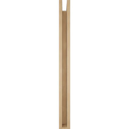 Ekena Millwork - BKTUR0352X32X40THR05RCPR - Timberthane Faux Wood Thorton Style Bracket w/ Offset Brace, Block Ends, 3 1/2"W x 32"D x 40"H, Primed Tan