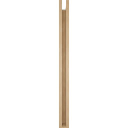 Ekena Millwork - BKTUR0352X32X44THR05RCPR - Timberthane Faux Wood Thorton Style Bracket w/ Offset Brace, Block Ends, 3 1/2"W x 32"D x 44"H, Primed Tan