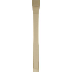 Ekena Millwork - BKTUR0352X34X38THR05RCPR - Timberthane Faux Wood Thorton Style Bracket w/ Offset Brace, Block Ends, 3 1/2"W x 34"D x 38"H, Primed Tan