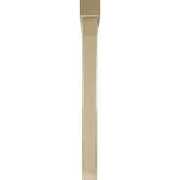 Ekena Millwork - BKTUR0352X36X36THR05RCPR - Timberthane Faux Wood Thorton Style Bracket w/ Offset Brace, Block Ends, 3 1/2"W x 36"D x 36"H, Primed Tan
