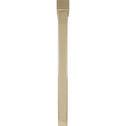 Ekena Millwork - BKTUR0352X36X40THR05RCPR - Timberthane Faux Wood Thorton Style Bracket w/ Offset Brace, Block Ends, 3 1/2"W x 36"D x 40"H, Primed Tan