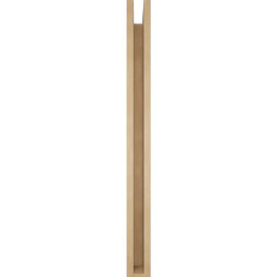 Ekena Millwork - BKTUR0352X36X40THR05RCPR - Timberthane Faux Wood Thorton Style Bracket w/ Offset Brace, Block Ends, 3 1/2"W x 36"D x 40"H, Primed Tan
