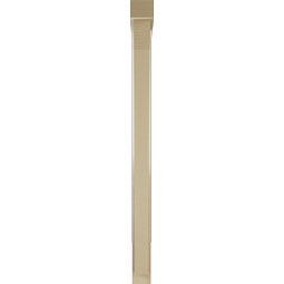 Ekena Millwork - BKTUR0352X36X48THR05RCPR - Timberthane Faux Wood Thorton Style Bracket w/ Offset Brace, Block Ends, 3 1/2"W x 36"D x 48"H, Primed Tan